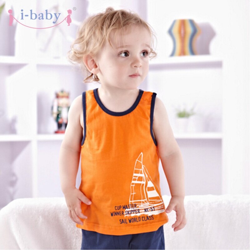 BESTE ANGEBOT! 2 teile/los Baby Kleidung Neugeborenen T-shirt Junge Mädchen Baumwolle Ärmellose T-shirts Kinder Cartoon T-Shirts Kleidung