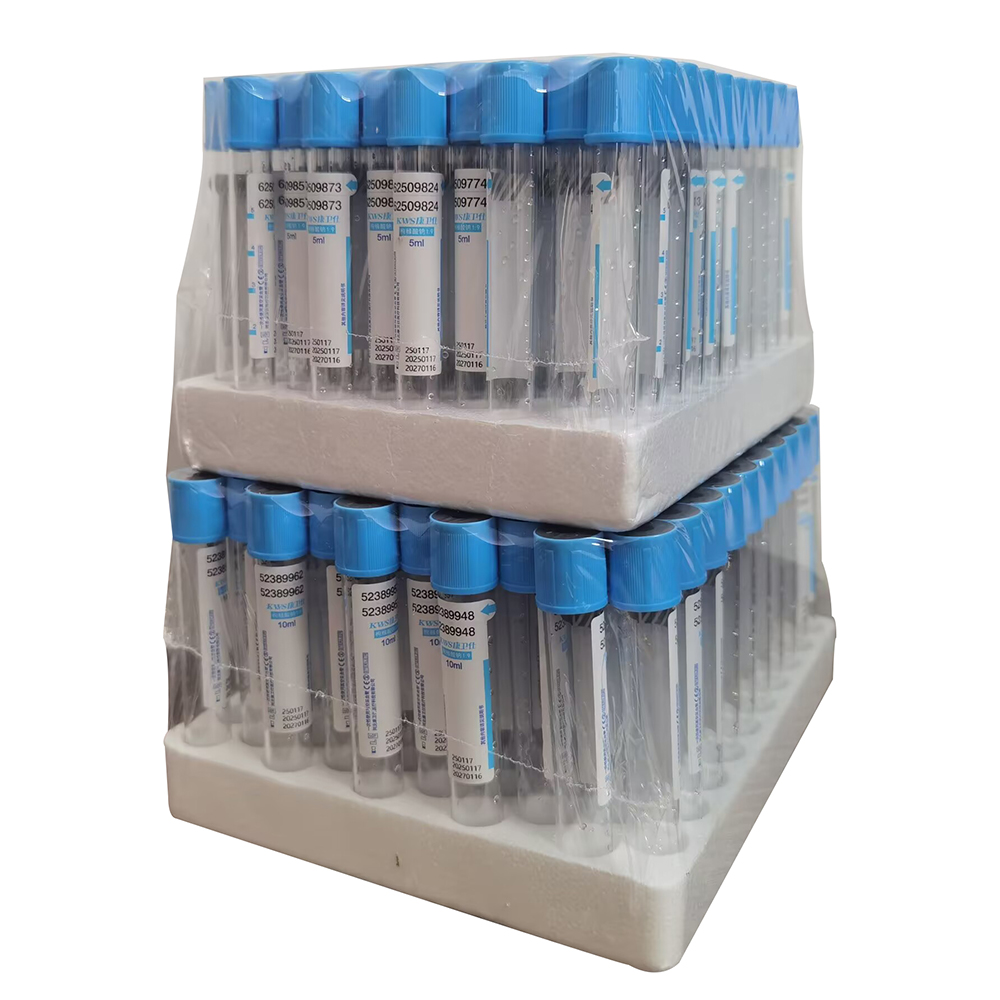 100Pc Blood collection coagulation sodium citrate plastic tube sterile negative pressure vacuum blue cap anticoagulant tube