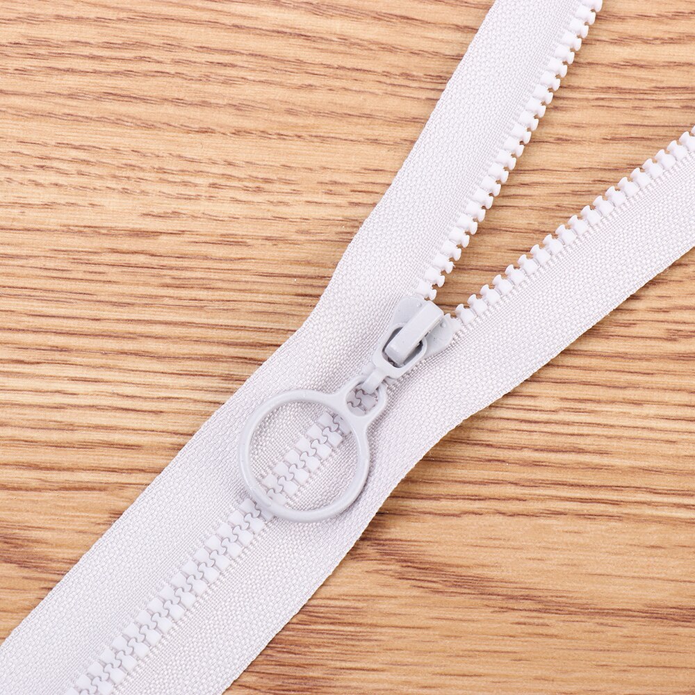 Cremalleras de resina de 25cm para pantalones, 5 uds., color caramelo, anillo redondo con cremallera, bobina de cremallera para ropa, bolsa de costura artesanal, accesorios para ropa