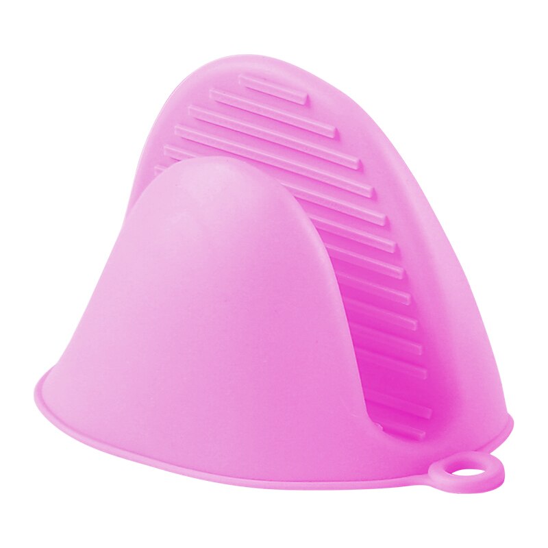 Oven Handschoenen Isolatie Clip Mitts Potholder Handschoen Koken Magnetron Antislip Gripper Pot Houder Keuken Bakken Tools: Pink