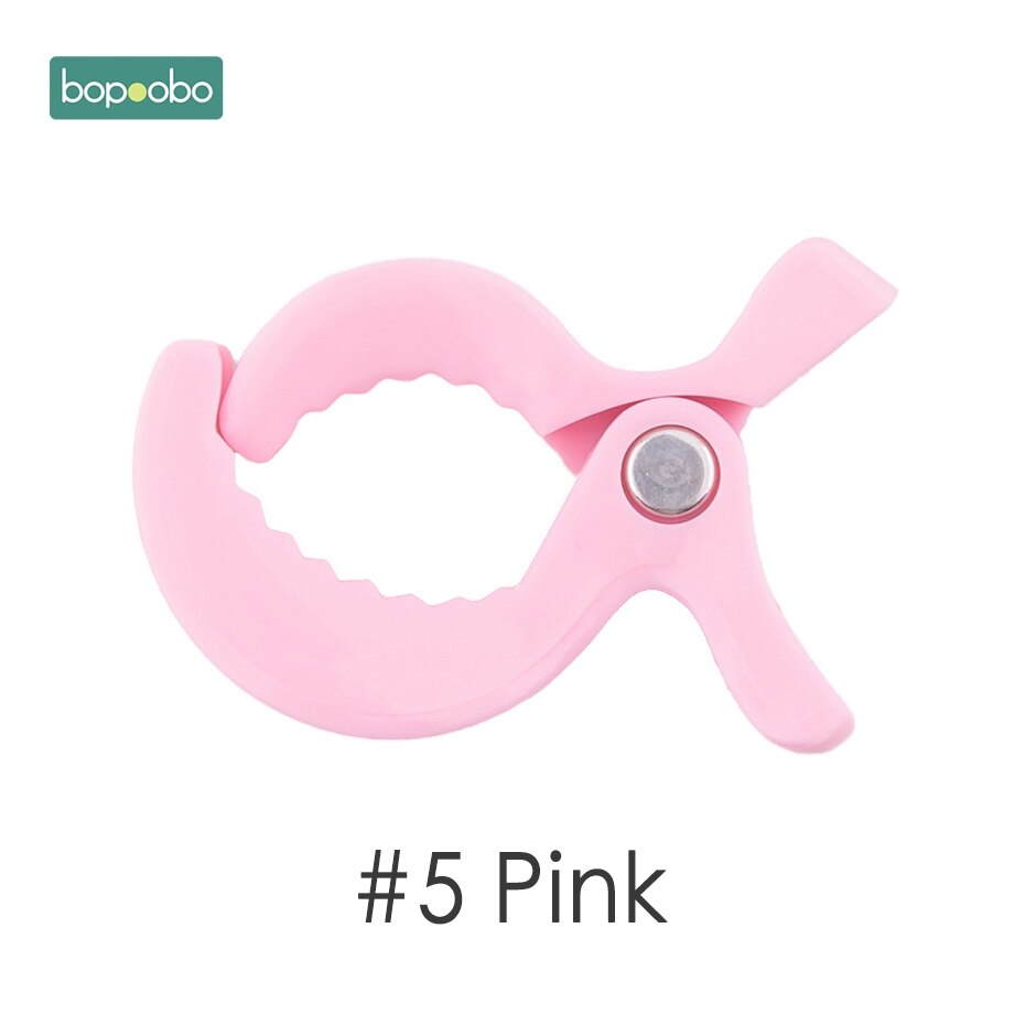 Bopoobo 2pc Baby Play Gym Accessories Car Seat Toy Lamp Pram Stroller Pegs To Hook Cover Blanket Clips Baby Teether: Pink Stroller Cip