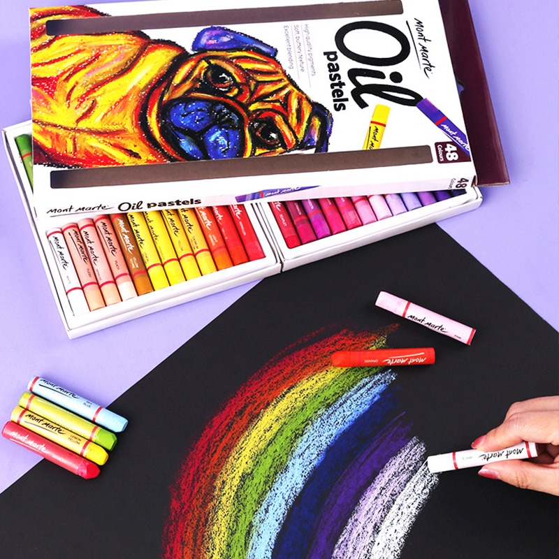 12/24/48 ciężkie kolory olej pastelowe kije dzieci zestaw artystyczny pastele olejne rysunek tłuste kredki rysunki dla dzieci mogą być monochromatyczne