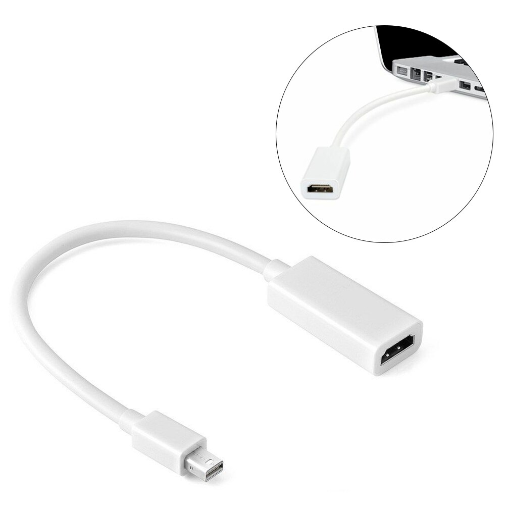 Thunderbolt Mini DisplayPort Display Port DP to HDMI Adapter Cable For Apple Mac Macbook Pro Air Projector