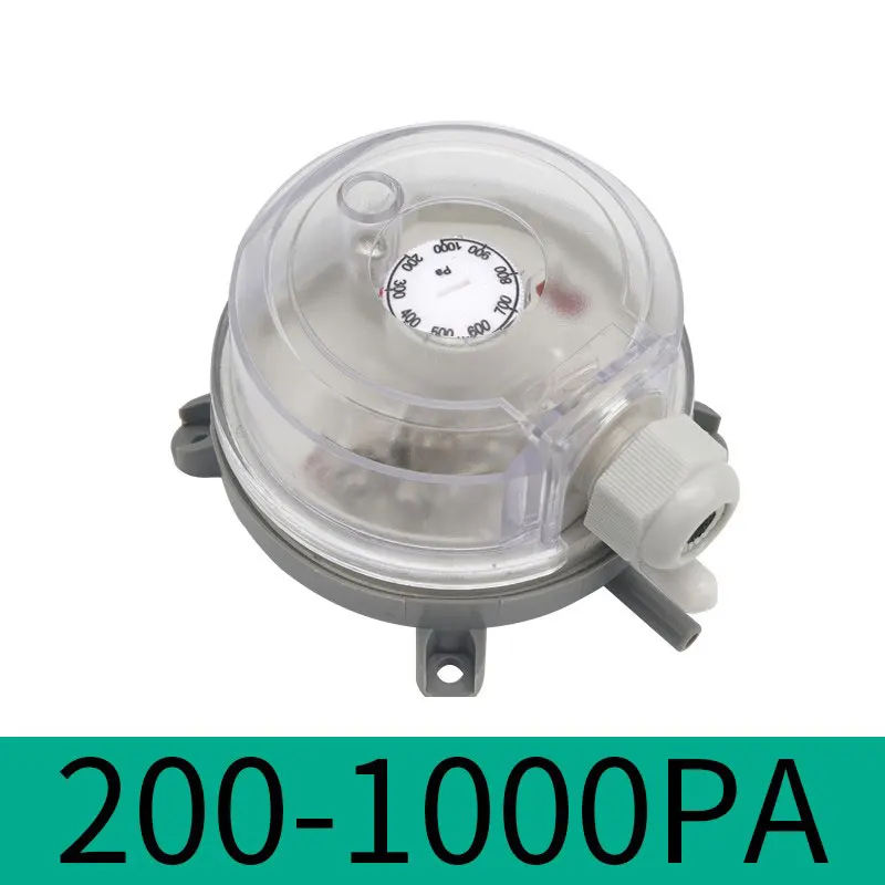 ELECALL Air Differential Pressure Switch Adjustable Micro Pressure Switch Optional Range 20 ~ 5000 Pa 500pa 300pa: Yellow