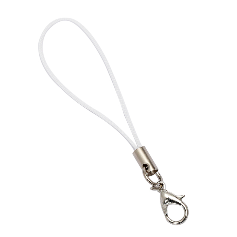 10Pcs/Lot Lanyard Lariat Strap Cords Lobster Clasp For DIY Keychain Hooks Charms Keyring Jewelry Making Supplies Accessories: Clear