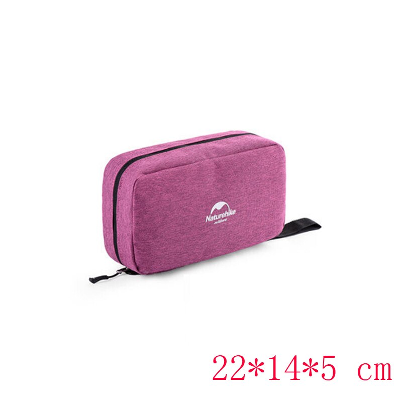 Naturehike Multifunctional Waterproof Traveling Toiletry Bag Cosmetic Bag Portable Bag Dry And Wet Separation NH18X030-B: S-Purple