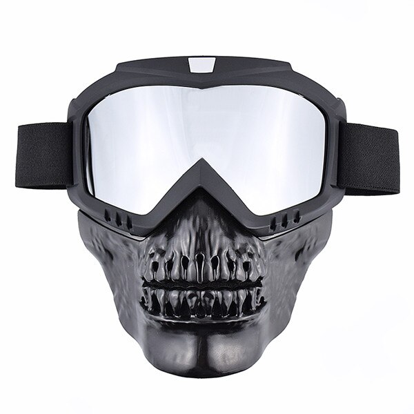 Vemar mænd motorcykel briller skibriller motocross briller briller snowboard briller moto motorcykel dirt bike farverig linse: Sølv linse