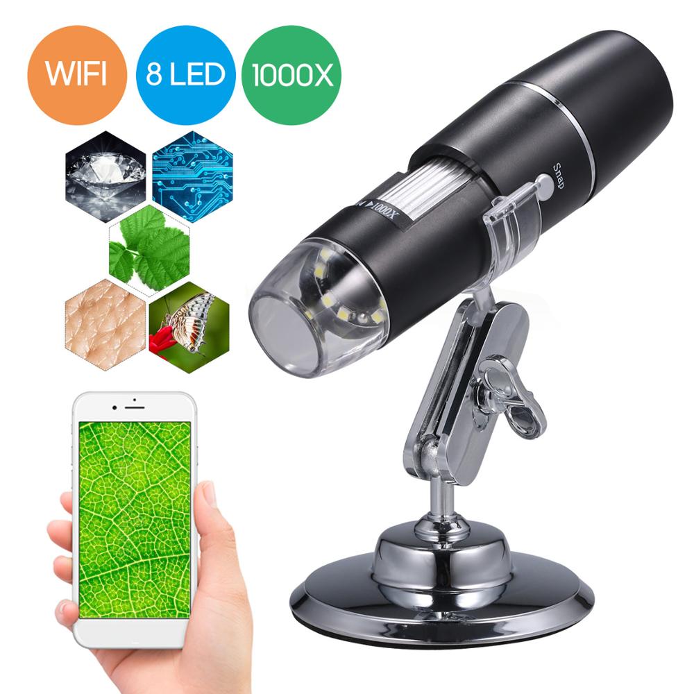 Electron Digital Microscope Portable WiFi Wirelessly High Definition Magnifying Glass Christmas Halloween Educational
