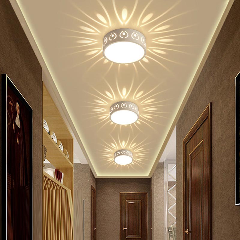 3w/5w led loftslampe moderne farve led loftslamper dekoration skygge korridor gang lampara lysarmaturer