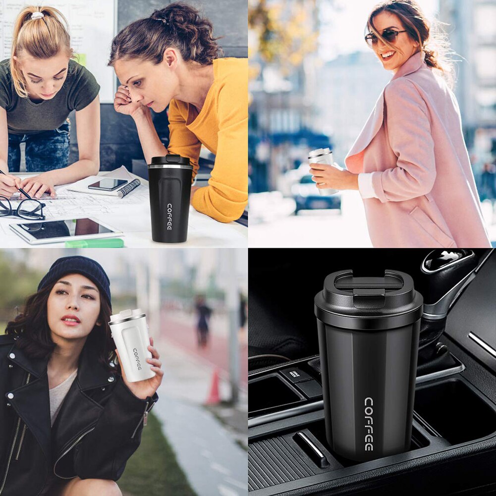 Reise Büro Auto Edelstahl Thermische Vakuum Kaffee Becher Milch Tasse mit Deckel Термокружка Домашний декор