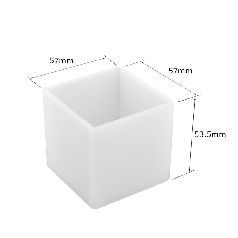 Moldes de arcilla transparente para hacer Herramientas de alfarería, moldes de cerámica, resina de arcilla polimérica, molde de artesanías redondo ovalado cuadrado en forma de silicona portátil: 50mm