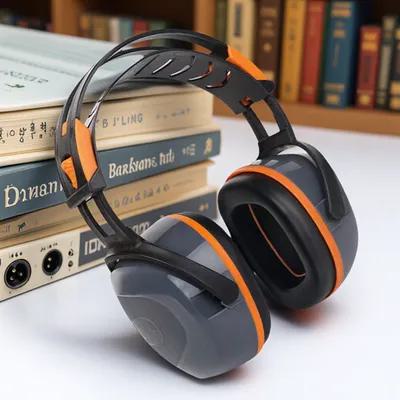 Ljudisolerade brusreducerande hörlurar abs over ear-headset bekvämt hörselskydd för arbetsmiljöer i fabriken