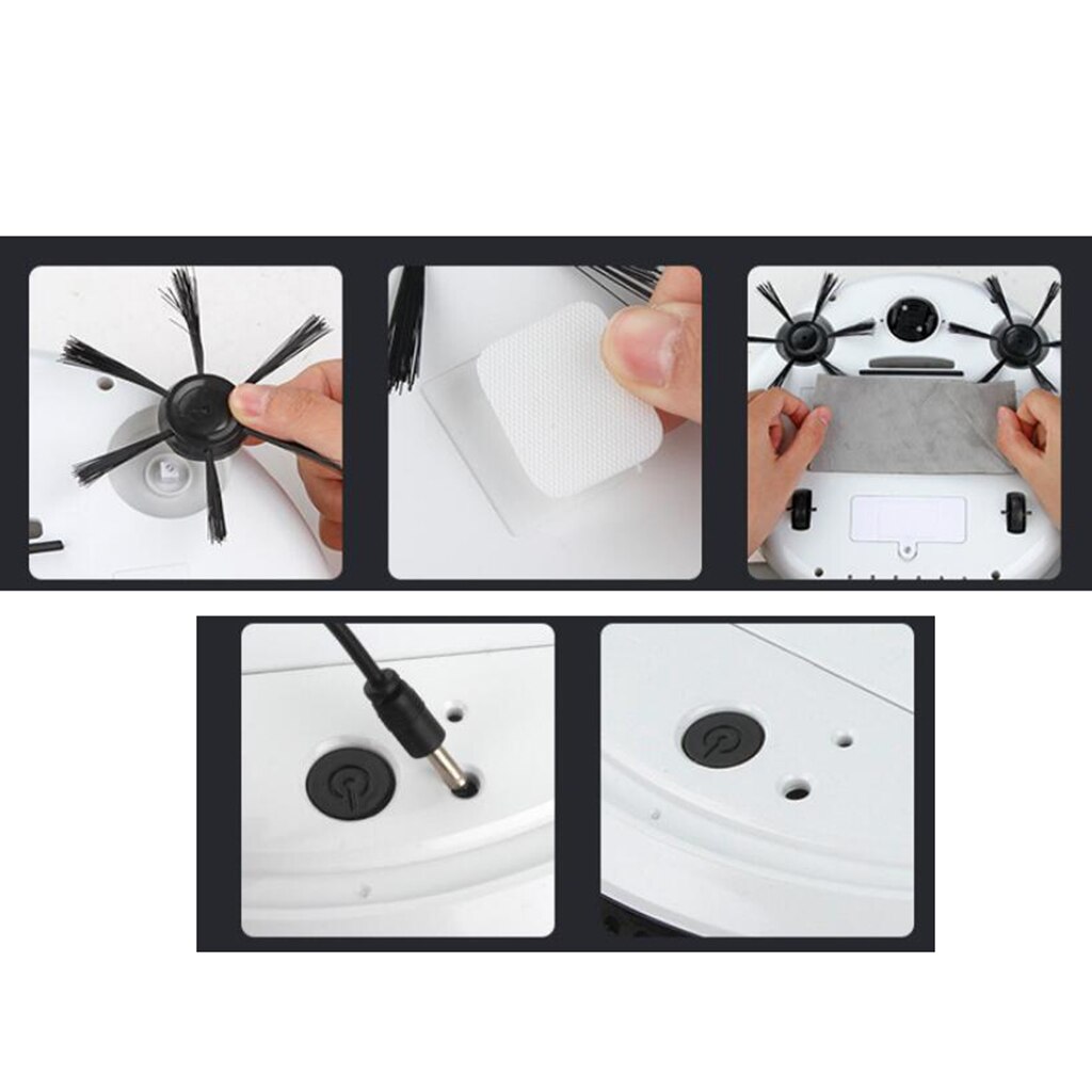 2x Robot Vacuum Cleaner Automatic Smart Robotic Vacuum Hardwood Floors