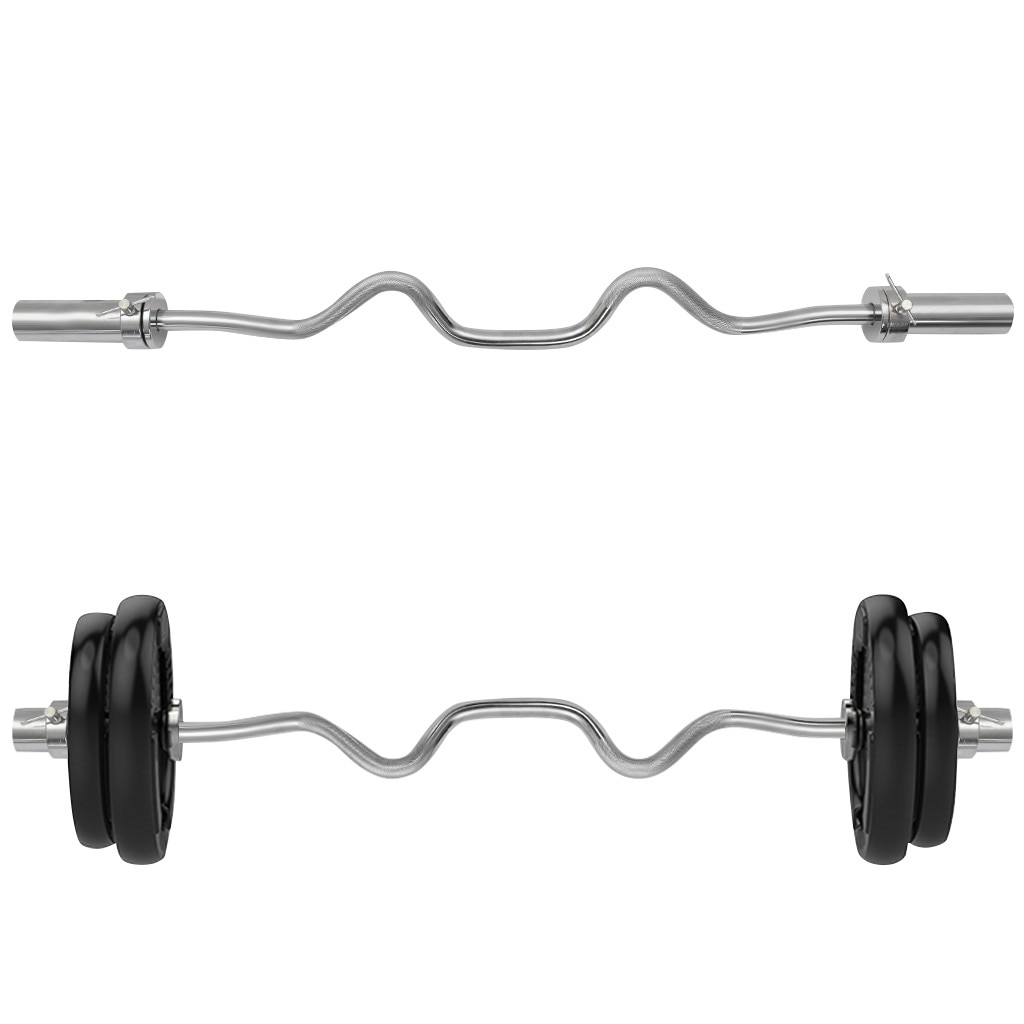 1.2m gymnastique maison Fitness droite courbe barre d'haltères 25/50 Mm solide Standard barre d'haltères haltères de levage de poids barre d'haltères