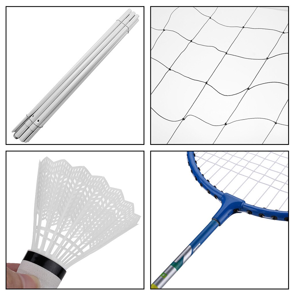 2 st badmintonracket set familj dubbel badminton spelracket lätt lek träning träning badminton racket för vuxna barn