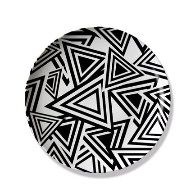Plato colgante de ciervo, Plato decorativo de cerámica para comedor, mural de pared de habitación, sala de estar artesanal para decoración, placa de porcelana personalizada: A8inches