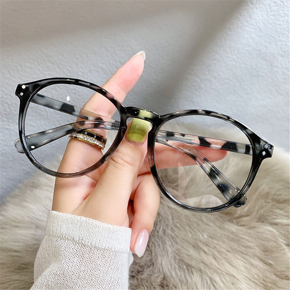 -1.0-1.5-2.0-2.5-3.0-3.5-4.0 Afgewerkt Bijziendheid Bril Vrouwen Vintage Anti-Blauw Licht Brillen Mannen Optische Bijziend Bril: Strength 4.00 / leopard print