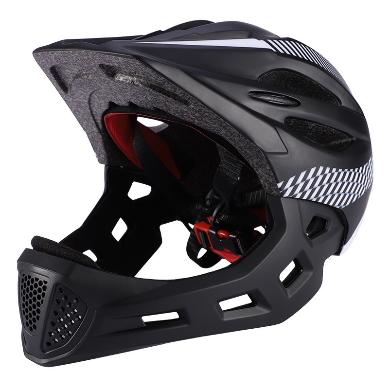 LED Kinder gelände Volles Gesicht Mountainbike Helm Balance Sport Downhill Radfahren Helm Cascos Ciclismo Fit für 3 -10 jahre Kinder