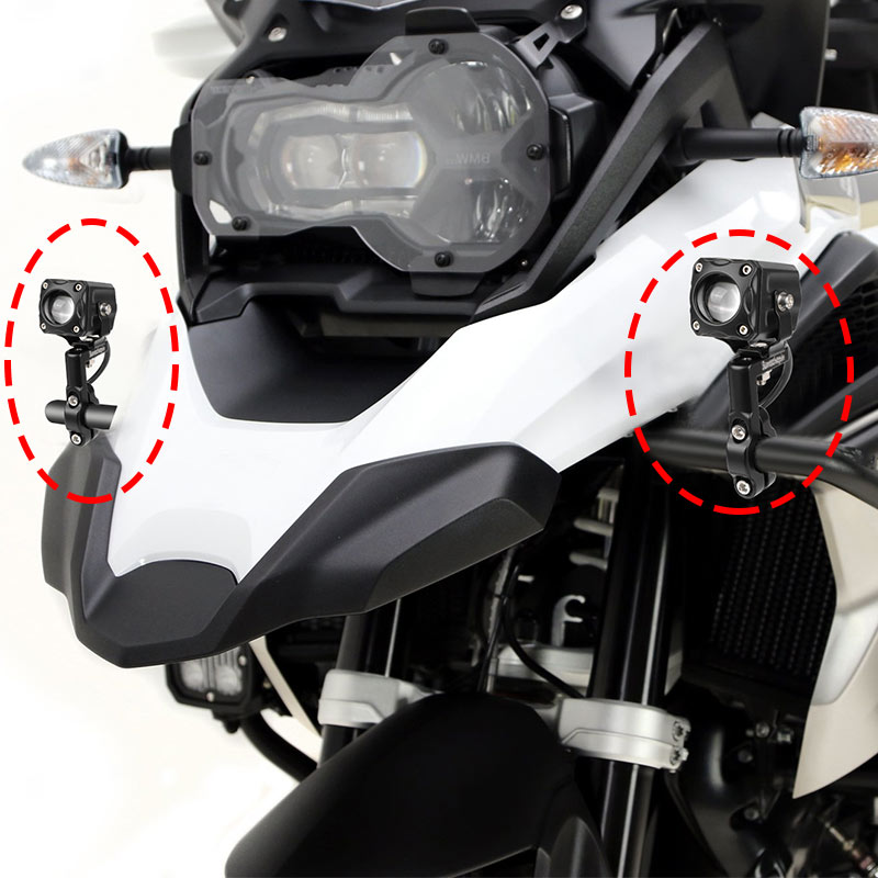 Soporte de manillar de motocicleta de 22mm, soporte de montaje de foco de faro LED, abrazadera de soporte de lámpara de aluminio para bicicleta personalizada Cafe Racer