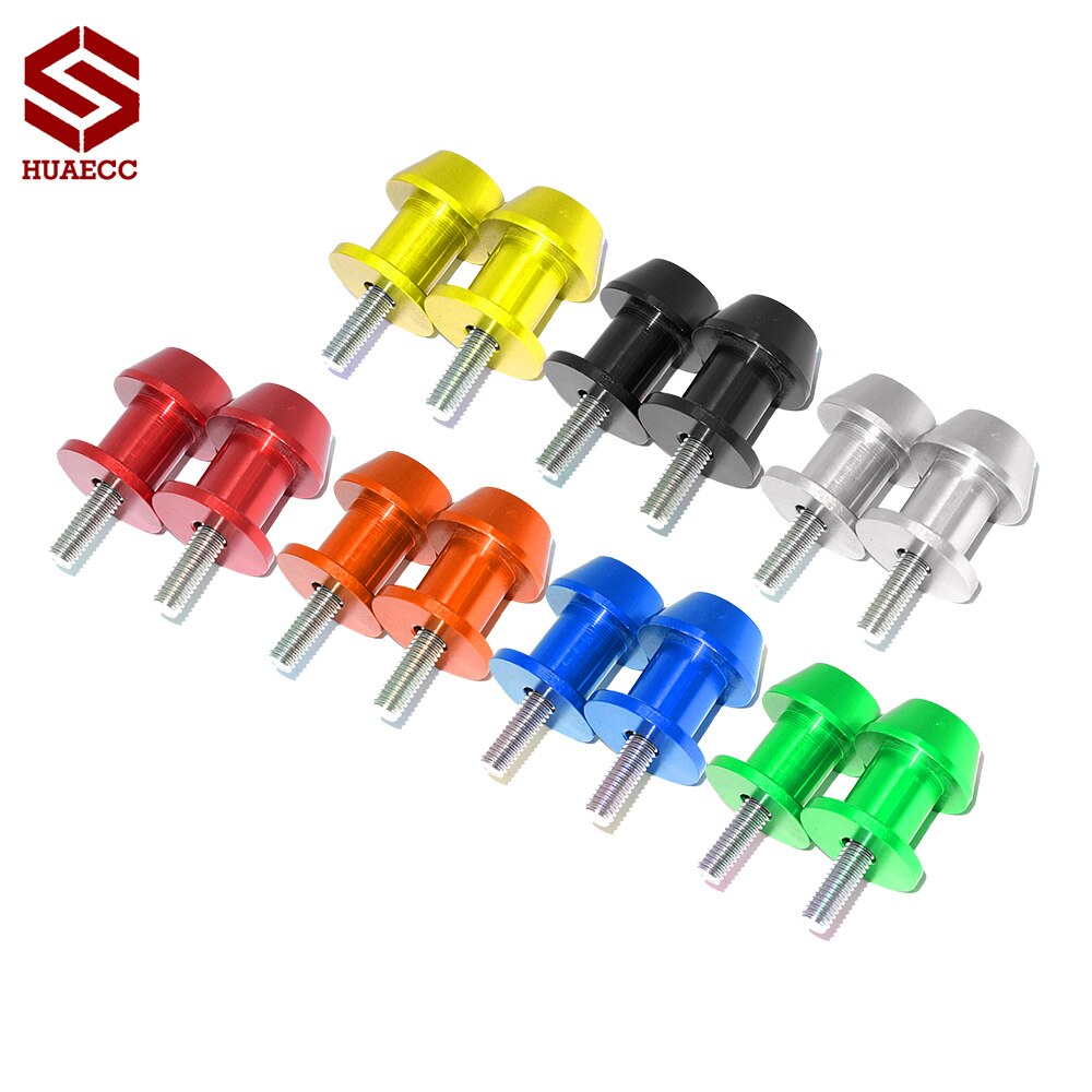 Motocicleta CNC basculante carrete Sliders 10mm carretes de brazo oscilante deslizadores para Kawasaki Z750 Z1000 Z1000SX ZX6R ZX6RR 636 ZZR600