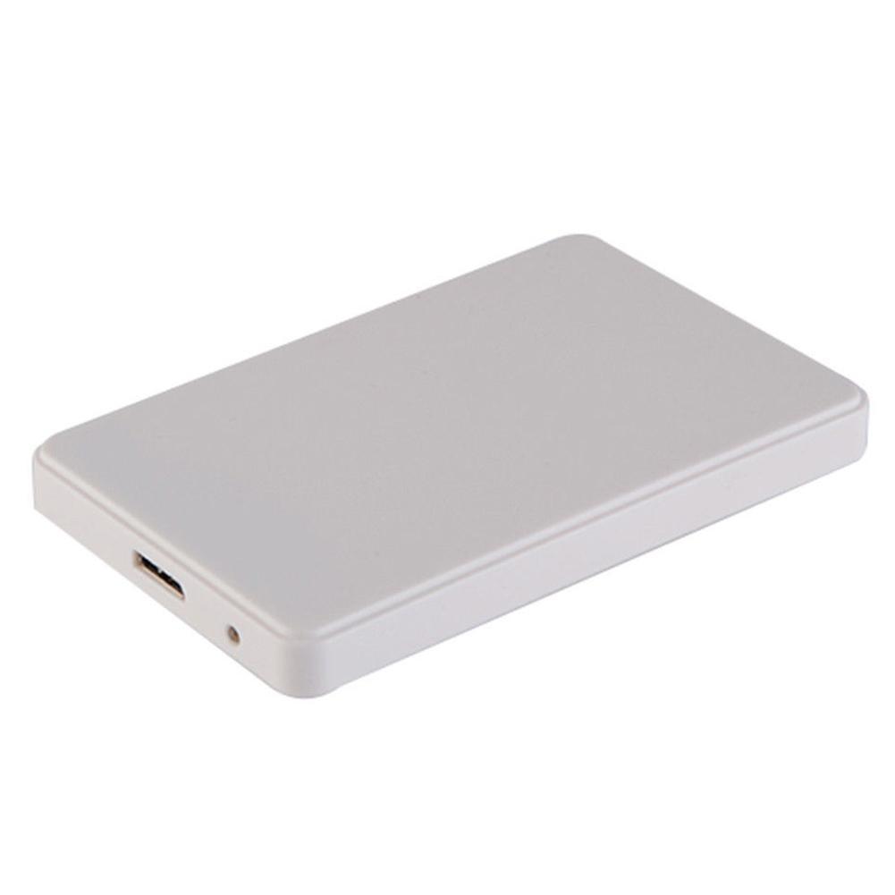 3 Colors 2.5" USB 3.0 SATA HD Box 1TB HDD Hard Drive External Enclosure Case Support Up to 2TB Data transfer backup tool: White