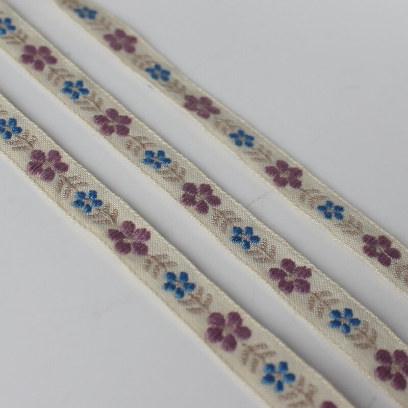 2 yards/lot japon doux Kawai style fille cheveux boucles d'oreilles et un chapeau de paille garni dentelle tissé jacquard sangle bricolage Zakka ruban: A 1.5CM