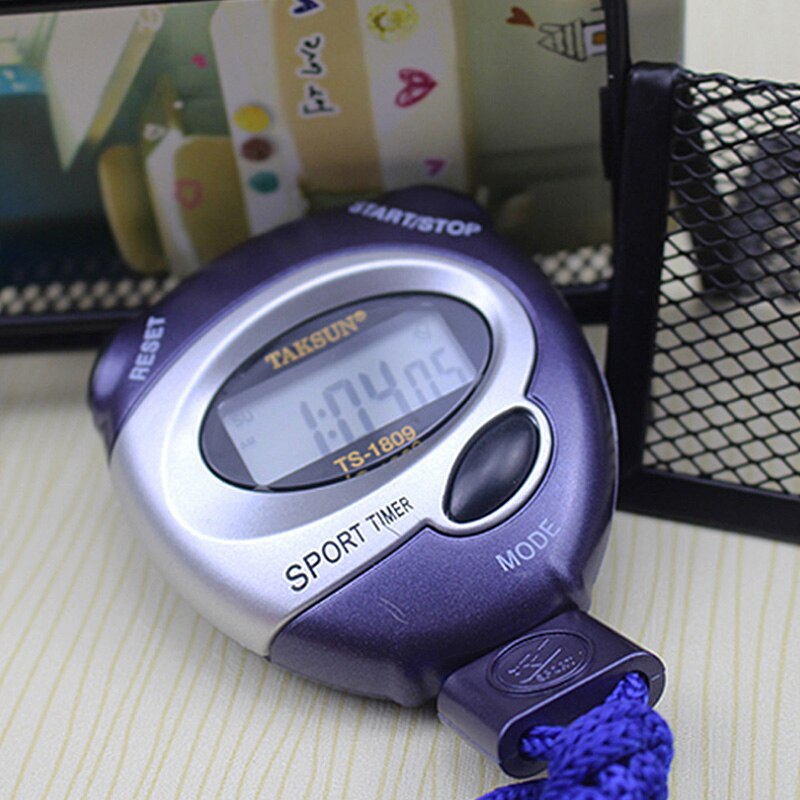 Electronic Digital Stopwatch Multifunctional Running Timer TS-1809 for Sport Swimming Competition Training Timer Cronômetro