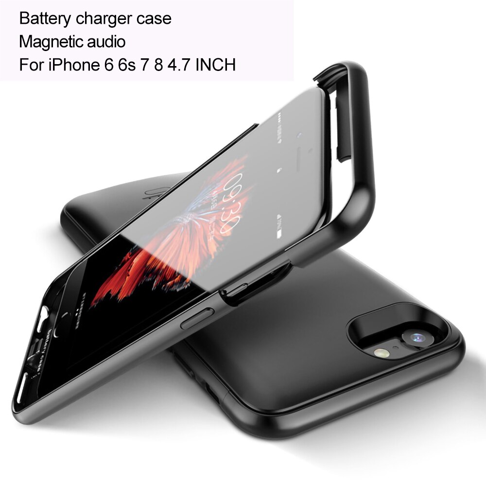 5500Mah Batterij Oplader Voor Iphone 5 5S Se 6 6S 7 8 Plus Pover Bank Oplader case Voor Iphone X Xs Xr Xs Max Externe Batterij