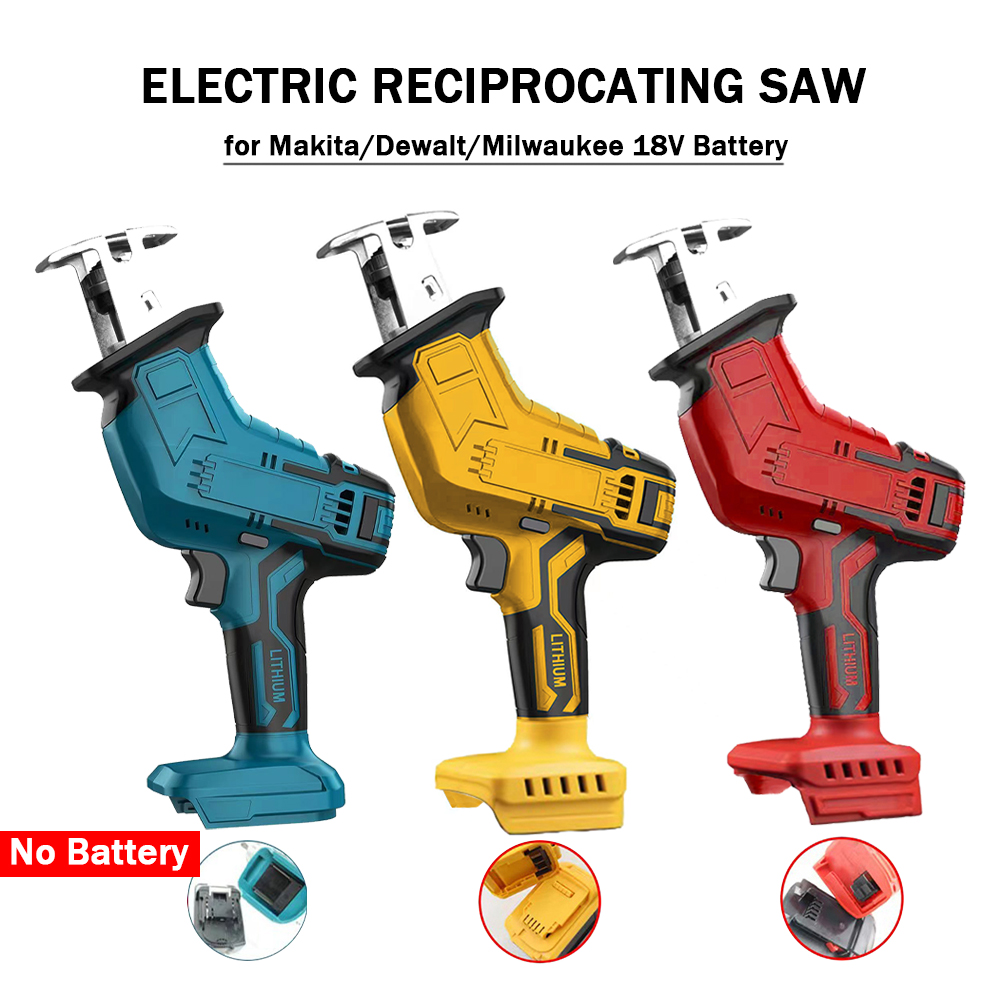 Elektrische Säbelsäge, elektrisches Pferdemesser, kleine tragbare draussen-Schneidsäge, passend für Makita/Dewalt/Milwaukee 18 V Akku