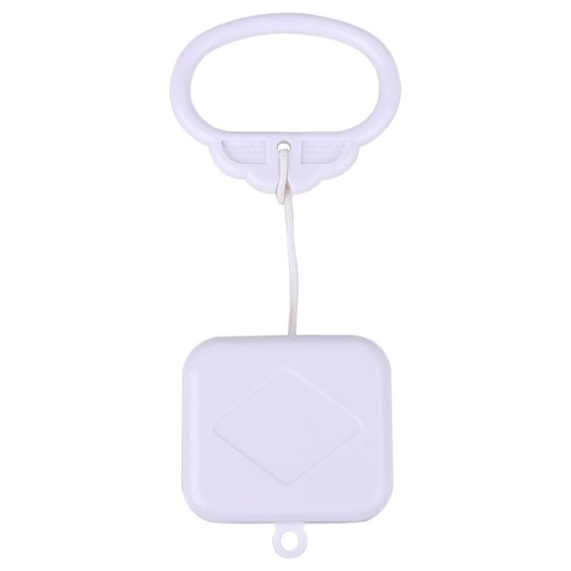 ABS Plastic Pull Ring Music Box White Pull String Clockwork Cord Music Box Infant Kids Bed Bell Rattle Toy For Birthday