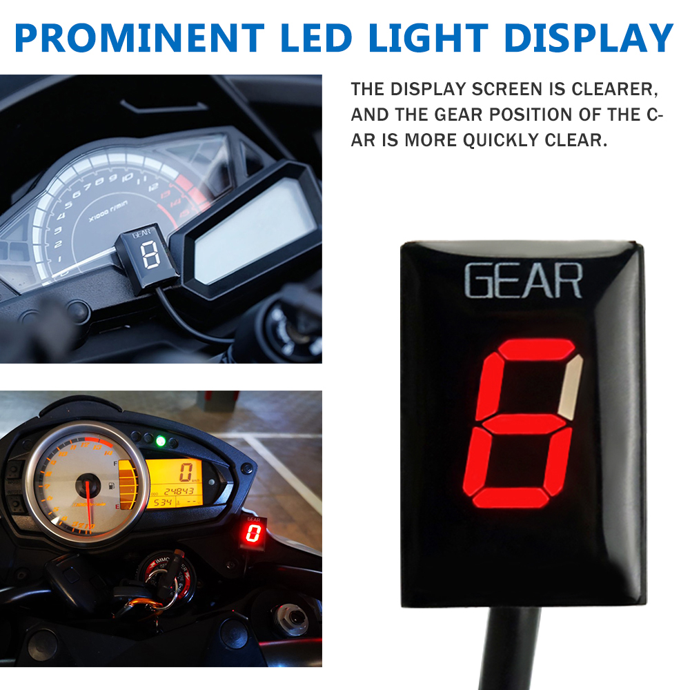 Do Kawasaki Z1000 Z1000SX Z 1000 SX 2010 2011 2012 2013 - 2016 Akcesoria motocyklowe LED 1-6 Wskaźnik biegów Wyświetlacz biegów Miernik