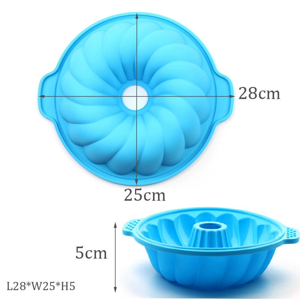 Siliconen bakvorm bakvormen mallen voor cake koekjes fondant snoep siliconen bakvorm 3d diy mallen goede bakvorm 8-10 inch bakvorm