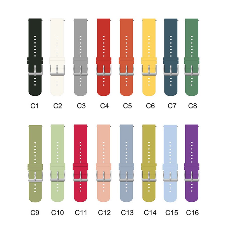 Correa de silicona para reloj Amazfit Bip S, pulsera de 20mm para Xiaomi Huami Amazfit GTS/Bip Lite/Bip 1S/Bip 2/GTR, 42mm