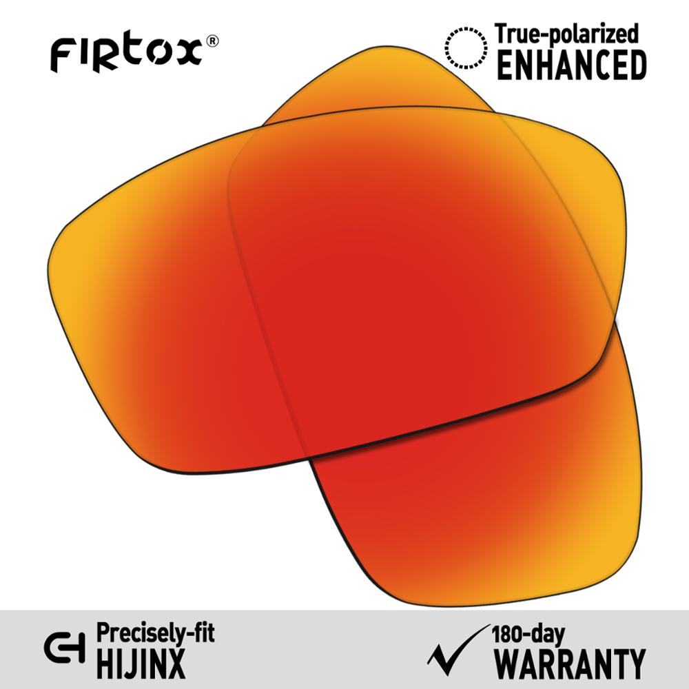 Firtox True UV400 Polarized Lenses Replacement for-Oakley Hijinx Sunglasses (Compatiable Lens Only) - Multiple Colors: Red-Polarized