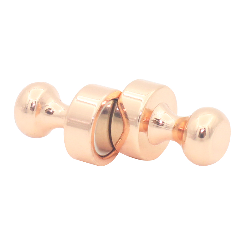 10pcs Super Strong Neodymium Magnetic Pushpins Sucker Thumbtack Durable Steel Magnet Push Pin for Refrigerator Whiteboard: Silver