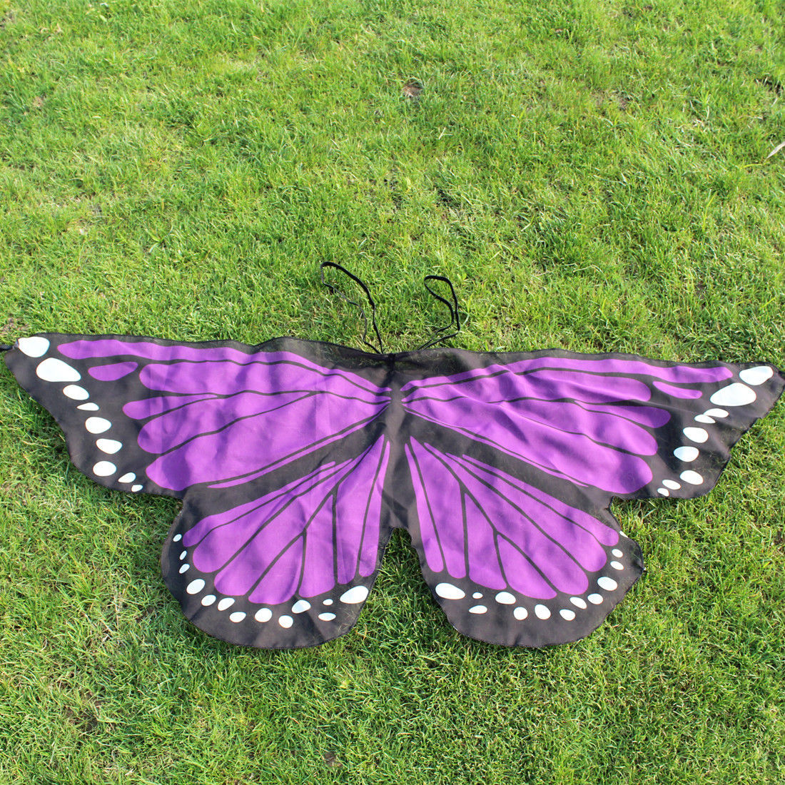 Mærke piger drenge børn fe vinger sommerfugl fancy kjole op kostume fest foregiver at spille sommerfugl vinger: Lilla