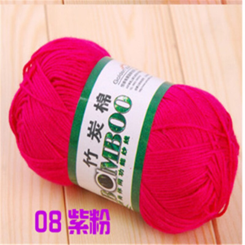 Top kin-friendly Knitting Yarn Natural Bamboo Soft Yarn Cotton Yarn 10 piece per lot: 08
