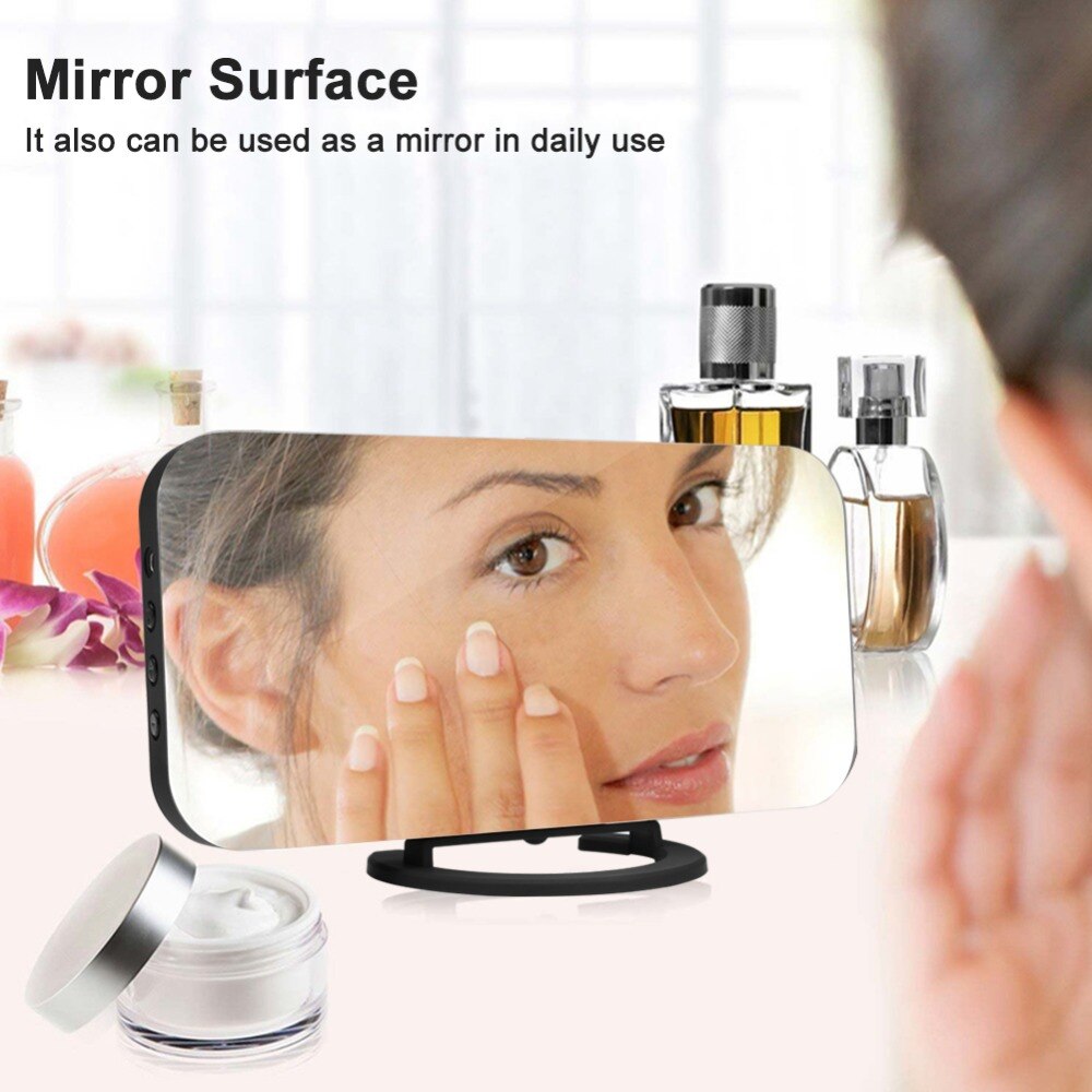 Ipad Phone Charging USB Alarm Clock Digital Clock with Dual USB Port Electronic LED Digital Desktop Decoration Mirror Surface