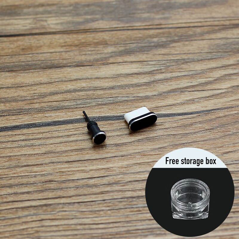 Enchufe de metal tipo C para teléfono móvil, accesorios para Samsung note 10, s8, s9 plus, Huawei P10, P20, P30 pro: black