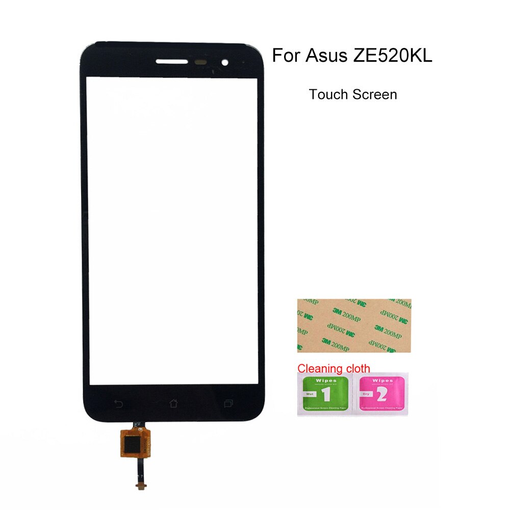 Écran tactile 5.2 pouces pour Asus ZenFone 3 ZE520KL Z017D Z017DA, pièce de rechange pour verre: Black No Tools