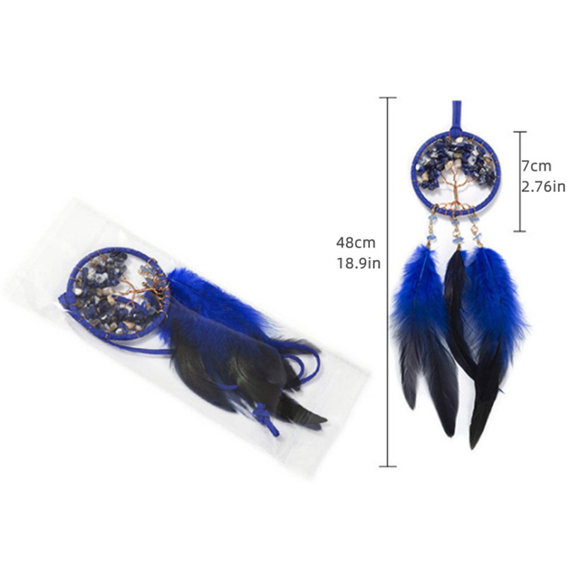 Cristalli Acchiappasole per auto Ornamenti appesi Pietre naturali artigianali Ghia Albero della vita Acchiappasogni Decorazioni per la casa nordica: Cioccolato