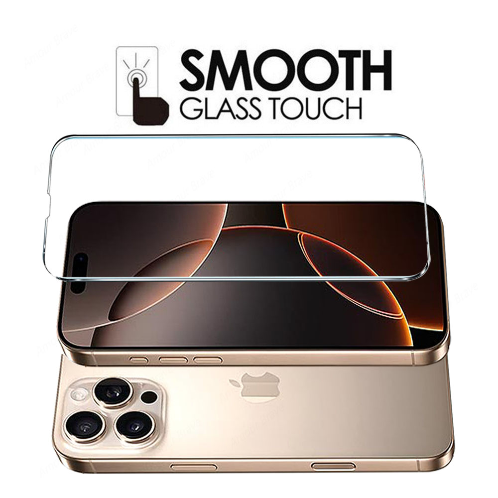 4Pcs Protective Glass on For IPhone 16 15 14 13 12 11 Pro Max XS XR Mini Screen protector For Iphone 7 8 16 Plus Tempered Glass