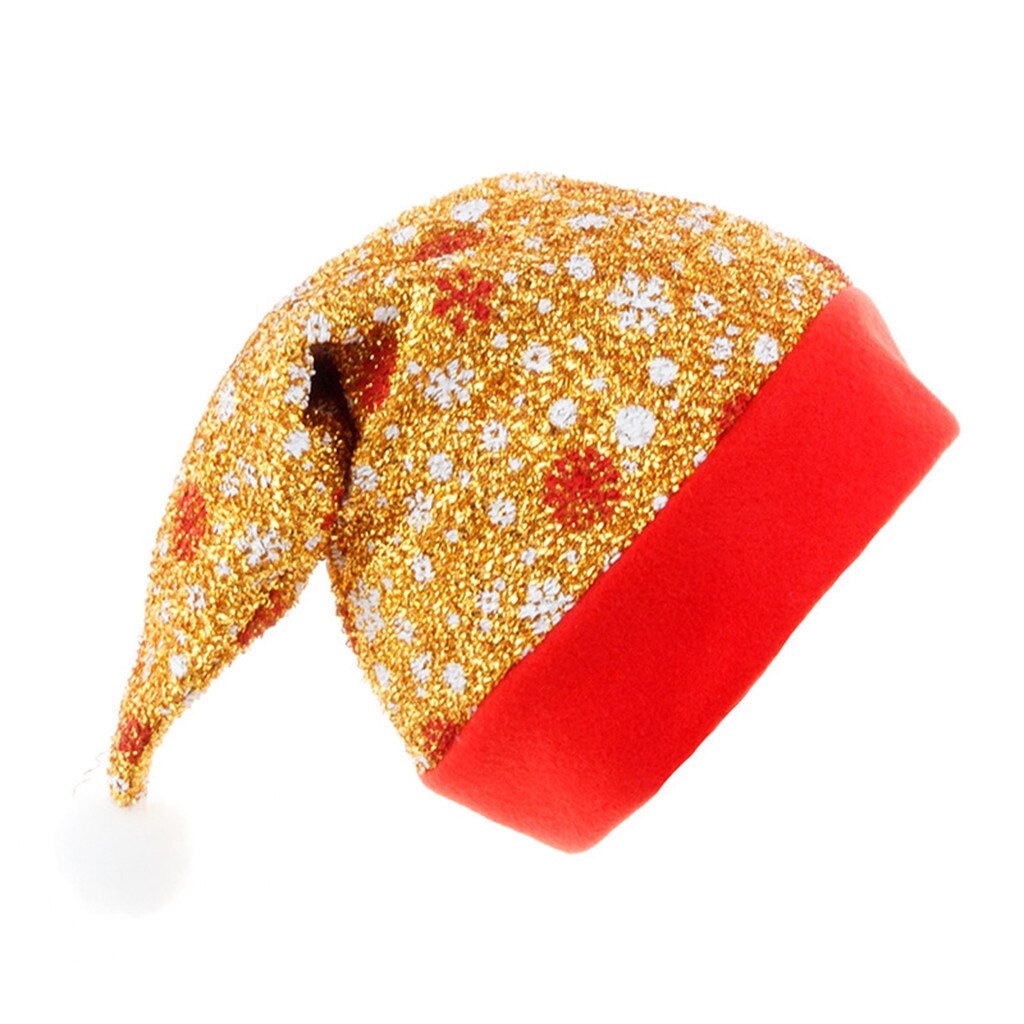 Plush Christmas hats Christmas Xmas Cap for Santa Claus Christmas Hat beanie шапка женская: C