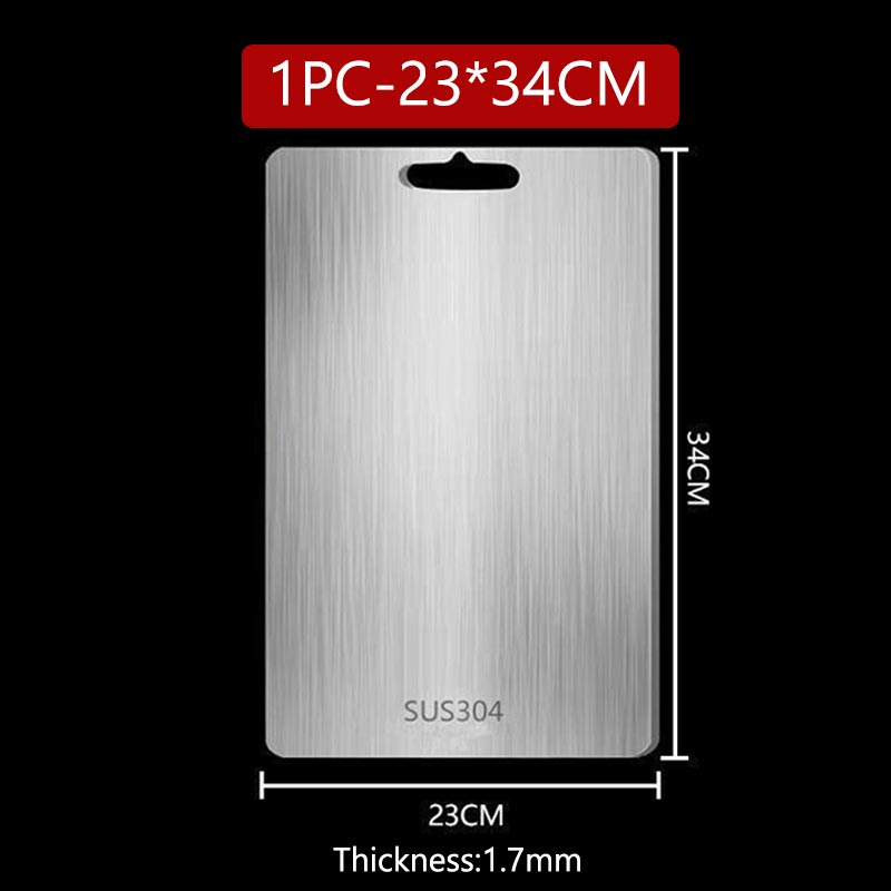 Stainless Steel Cutting Board Chopping Board Kneading Dough Board for Kitchen for Meat Fruit Vegetables Baby Food Easy To Clean: Blue