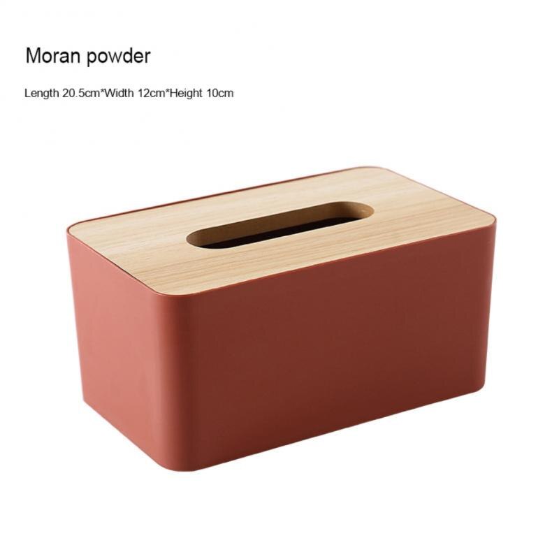 Nodic Tissue Box Wooden Cover Napkin Case Simple Toilet Paper Box Napkin Holder Tissues/Wipes Storage Boxes Paper Dispenser: 02