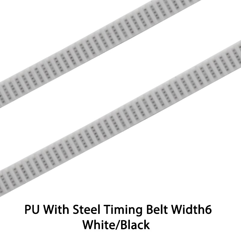 5/10meter GT2-10mm Open Timing Belt Width 6mm 10mm GT2 belt PU With Steel Core Belt 2GT Timing Belt For Reprap 3D Printer Parts: 5M / PU With Steel Black