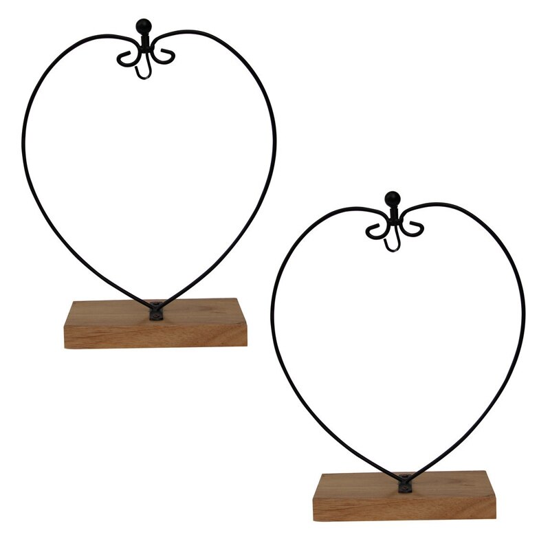 2Pcs Ornament Display Stand Ijzer Opknoping Stand Houder Voor Opknoping Glazen Globe Air Plant Terrarium Kerst Ornament: Default Title