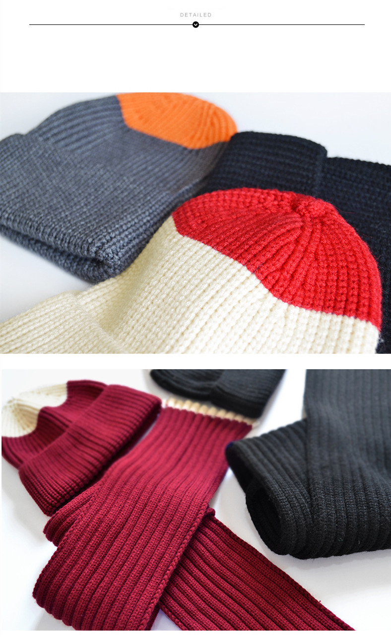 baby jenter gutt lue skjerf sett vinter varme låve lue hatt lappeteppe ullgarn strikkede hattemaker skjerf låve todelt sett