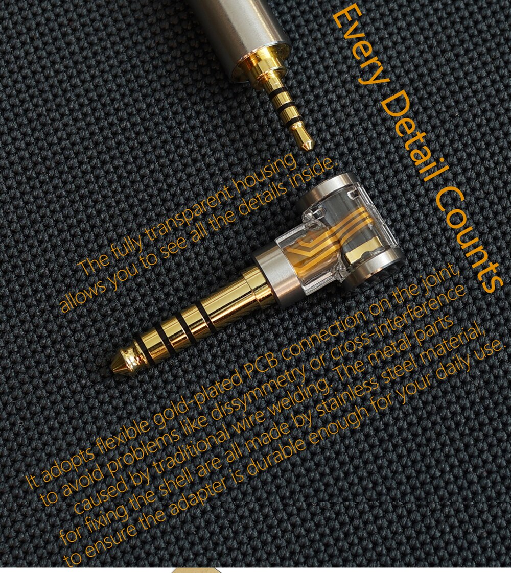Dd Ddhifi DJ35A DJ44A 2.5Mm Vrouwelijk Naar 3.5Mm/4.4Mm Male Evenwichtige Adapter Voor Oortelefoon Kabel Voor astell &amp; Kern, fiio, Etc.