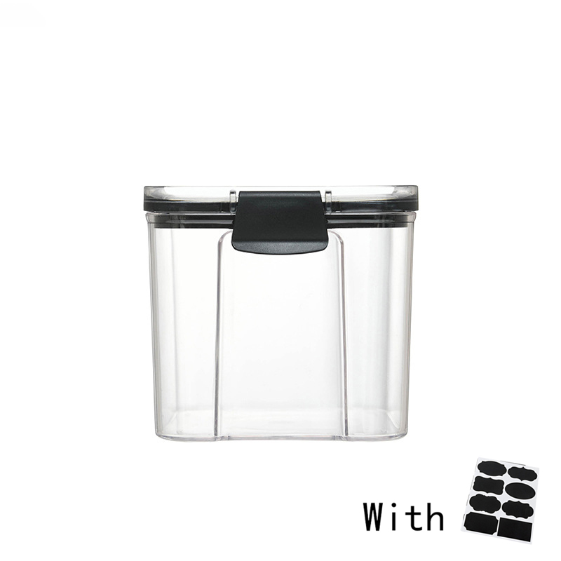 Kitchen Organizers for Pantry Storage Containers Kitchen Fridge Organizer Jars With Lid Plastic Storage Container Spices Boxes: 700ml